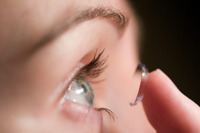 Scientists create color-changing lenses for delivering eye treatments